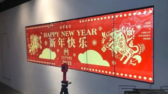 上海百樂門大酒店led透明屏、液晶拼接屏