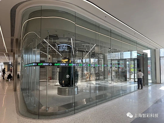 上海松江印象城Aape店鋪LED顯示屏設(shè)計(jì)、安裝